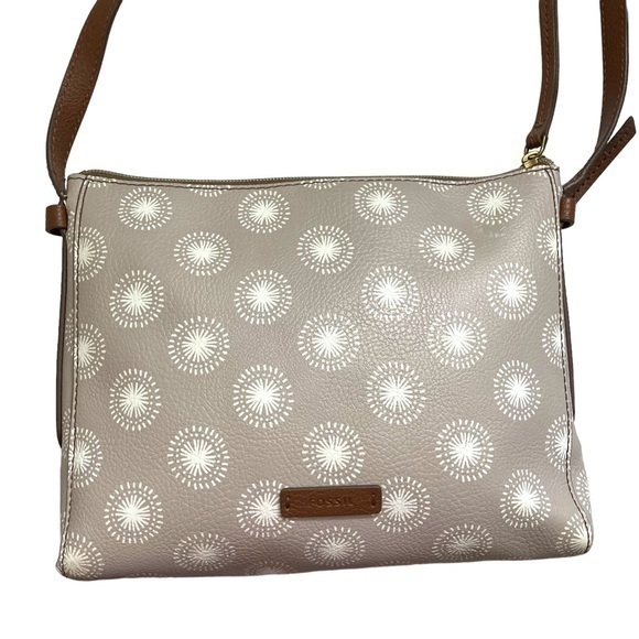 Fossil gray crossbody bag